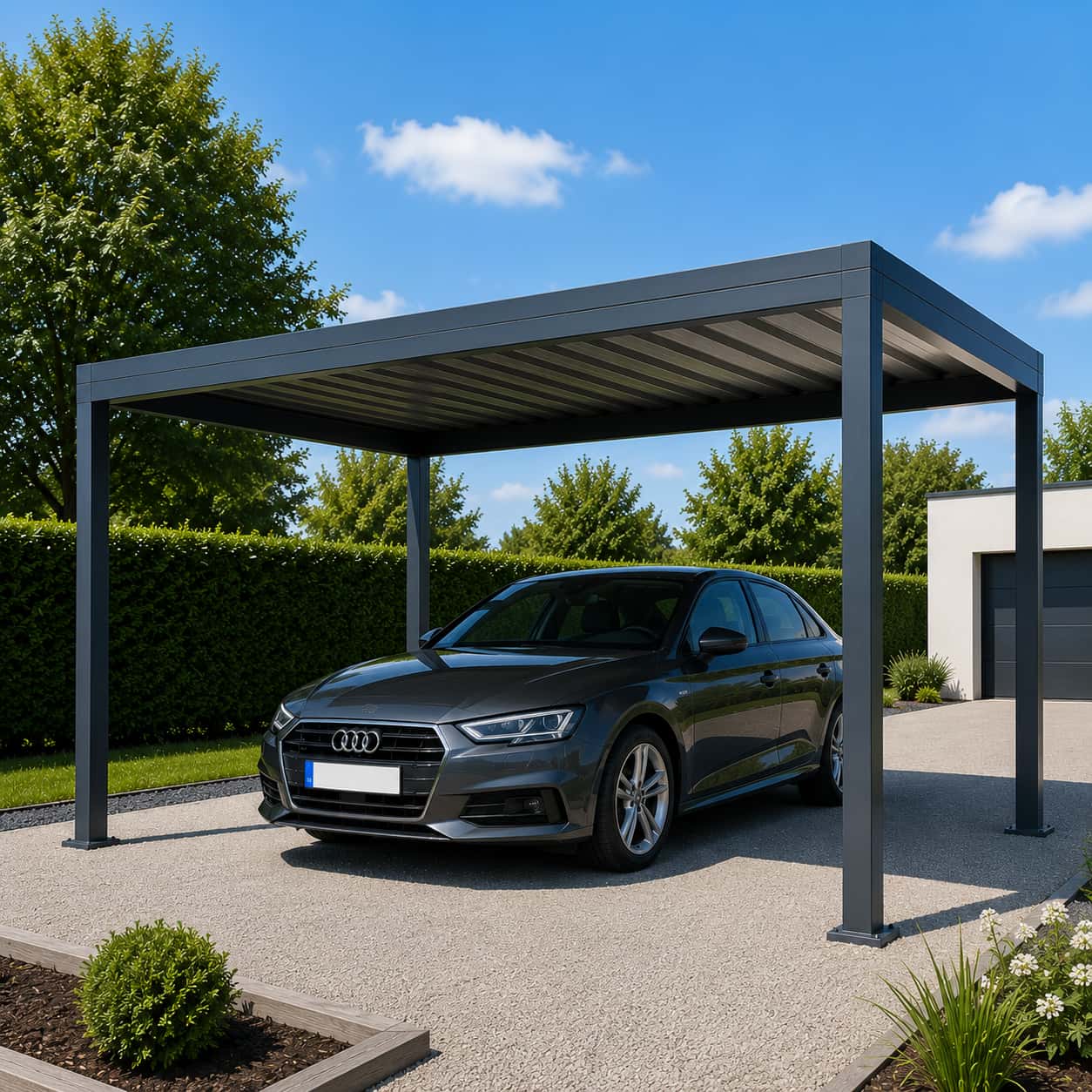 Carport alu autoporté